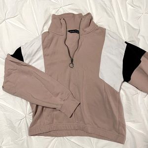 Abercrombie & Fitch - Colorblock Half-Zip Sweatshirt - small
